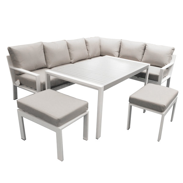 Ebern Designs 8 Sitzer Lounge Set Landrau Mit Polster Wayfair De